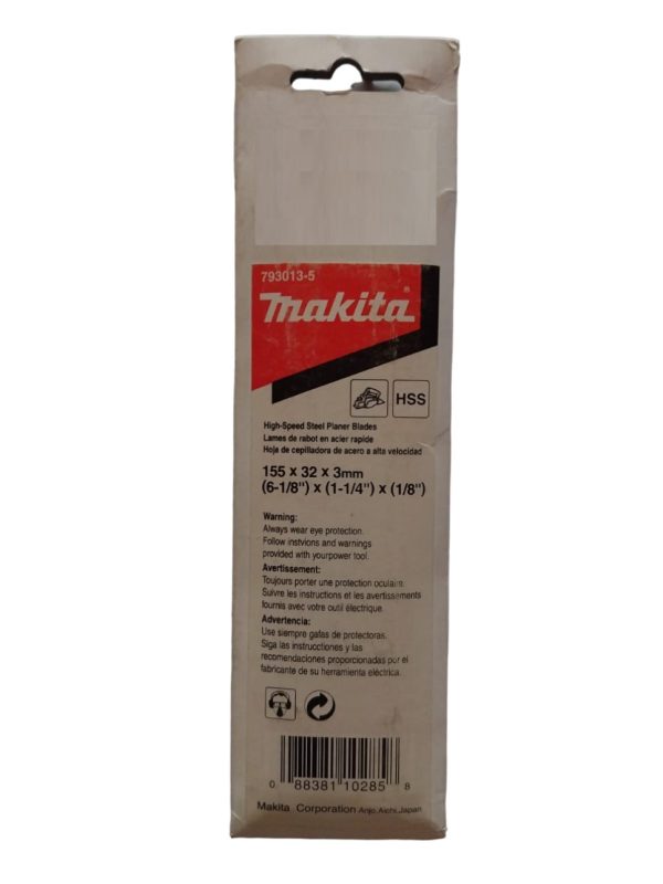 Juego de Cuchillas HSS 155mm Makita 793013-5 (2 unidades x estuche cartón)