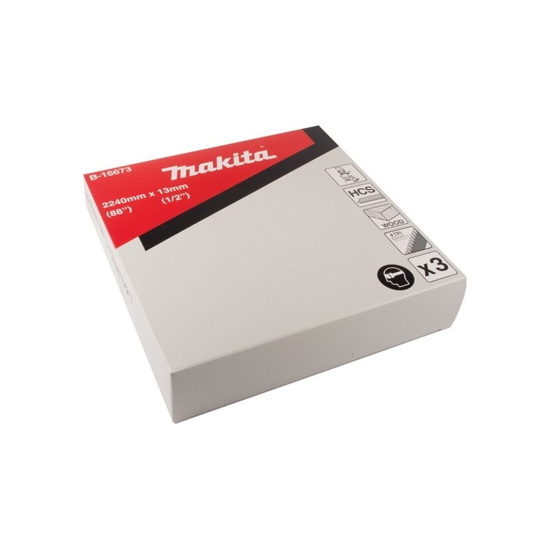 Lamina Cinta Hoja de Sierra de banda para madera corte universal Makita B-16673 2240mm x 13mm x 4d” para Sierra de Cinta Sin Fin - Imagen 2