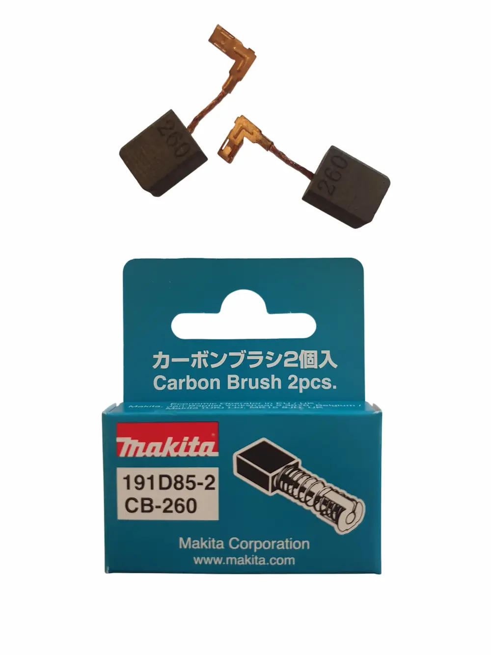 Juego de escobillas de carbones Makita 191D85-2 CB-260